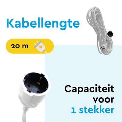Rallonge BRASQ 20m blanc