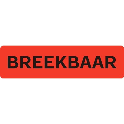 Etiquette d'avertissement IEZZY Breekbaar 75x20mm 500 pièces