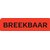 Etiquette d'avertissement IEZZY Breekbaar 75x20mm 500 pièces