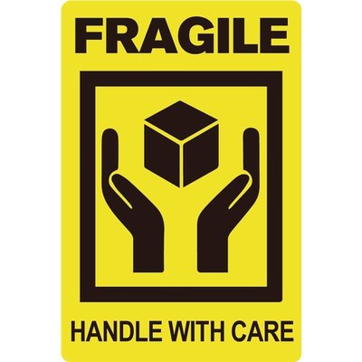 Etiquette d'avertissement IEZZY Fragile Handle with care 50,8x76,2mm 200 pièces