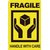 Etiquette d'avertissement IEZZY Fragile Handle with care 50,8x76,2mm 200 pièces