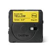 Labeltape Brother P-touch Btag-631 standaard 12mm zwart op geel foto