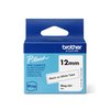 Labeltape Brother P-touch Btag-231 standaard 12mm zwart op wit foto