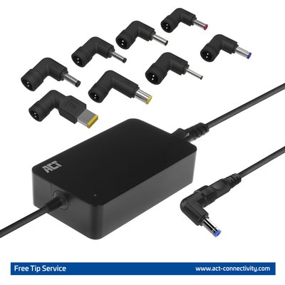 Chargeur ordinateur portable ACT Compact universel 65W