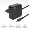 Laptop Oplader ACT USB-C Power Delivery 65W 2mtr foto