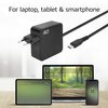 Laptop Oplader ACT USB-C Power Delivery 65W 2mtr foto