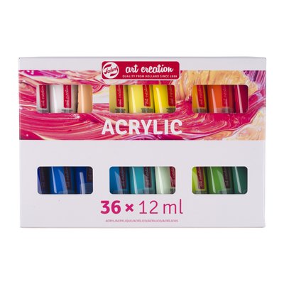 Peinture acrylique Talens Art Creation set 36 couleurs