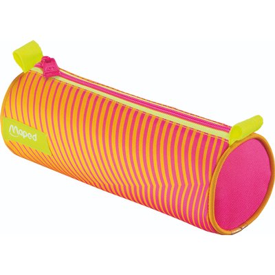 Etui Maped Neon rond oranje-roze