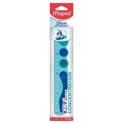 Liniaal Maped Kidy Learn Concentration 20 cm blauw