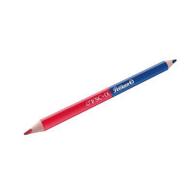 Potlood Pelikan 3mm rood/blauw