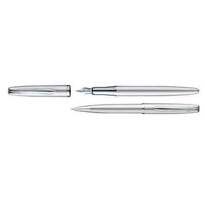 Schrijfset Pelikan Jazz Noble Elegance K36+P36 medium silver