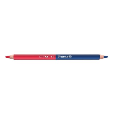 Crayon Pelikan 3mm rouge/bleu 2 pièces