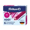 Inktpatroon Pelikan 4001 roze 6 stuks foto