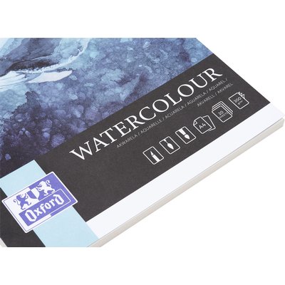 Bloc aquarelle Oxford Watercolour A4 20 feuilles 300g collé