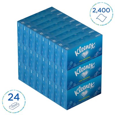 Facial tissues Kleenex 2-laags 100 vel wit 8827
