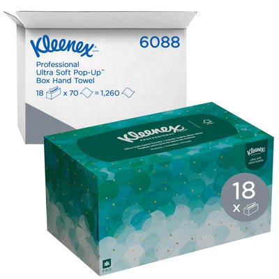 Handdoek Kleenex Ultra Pop-up Box 1-laags 226x254mm 70 vel wit 6088