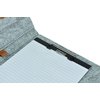Schrijfmap DESQ A4 vilt met papierclip en elastiek sluiting grijs foto