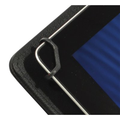 Schrijfmap DESQ voor tablet 7"-10" met sluitclip zwart