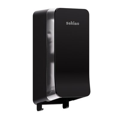 Distributeur papier toilette Satino JT3 Hyginity système rouleau duo noir 333423