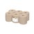 Poetspapier Satino CF1 PureSoft 2-laags 6x150m naturel 314290