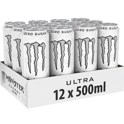 Energiedrank Monster ultra suikervrij blik 500ml
