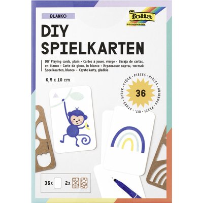 Speelkaarten Folia Blanco 6.5x10cm pak à 36 stuks