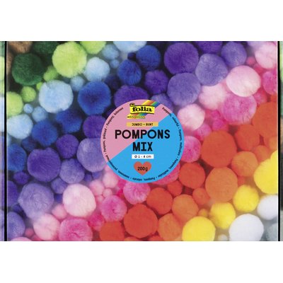 Pompons Folia 200 gram assorti