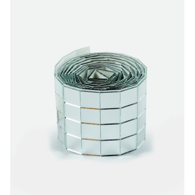 Mozaieksteentjes Folia zilver zelfklevend 10x10mm