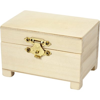 Schatkist Creativ Company 6x9x6cm hout