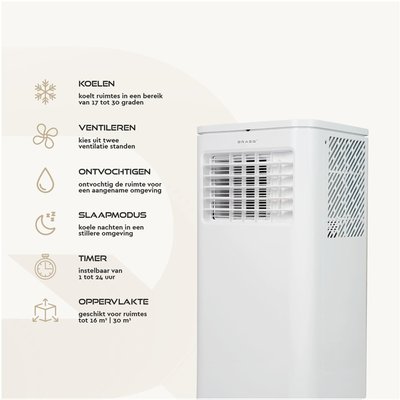 Airconditioning BRASQ MAC9000 9000 BTU wit