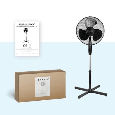 Statiefventilator BRASQ F300 Ø 40cm zwart