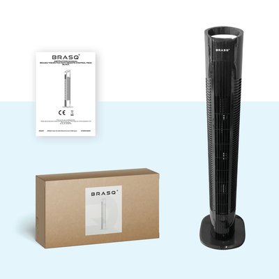 Torenventilator BRASQ F500 H79cm zwart