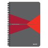 Cahier Leitz Office A5 ligné 180 pages 80g gris rouge Photo