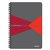 Cahier Leitz Office A5 ligné 180 pages 80g gris rouge
