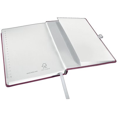 Carnet de notes Leitz Style A5 ligné 160 pages 100g rouge