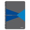 Notitieboek Leitz Office A5 lijn 180 pagina's 80gr grijs blauw foto