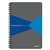 Notitieboek Leitz Office A5 lijn 180 pagina's 80gr grijs blauw