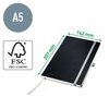 Carnet de notes Leitz Style A5 ligné 160 pages 100g noir Photo