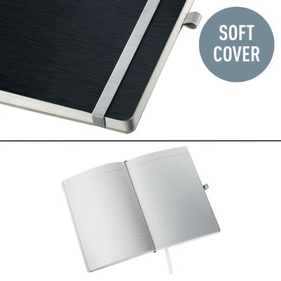 Carnet de notes Leitz Style A5 ligné 160 pages 100g noir