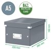Opbergdoos Leitz Click & Store WOW klein gerecycled karton 200x148x250mm zwart foto