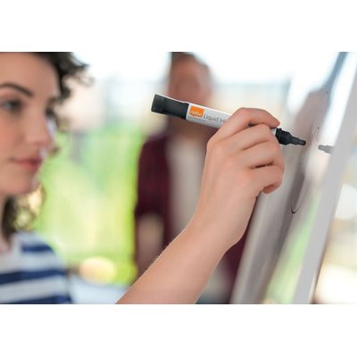 Whiteboardmarker Nobo Liquid ink rond assorti 3mm 4st