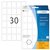 Etiket HERMA 10608 19x27mm verwijderbaar wit 720 stuks