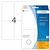 Etiket HERMA 10618 52x82mm verwijderbaar wit 96 stuks