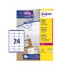 Etiket Avery L7159-250 63.5x33.9mm wit 6000 stuks foto