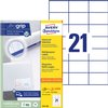 Etiket Avery 3652-200 70x42.3mm wit 4200 stuks foto