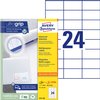 Etiket Avery 3475-200 70x36mm wit 4800 stuks foto