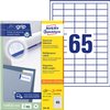 Etiket Avery 3666-200 38x21.2mm wit 13000 stuks foto
