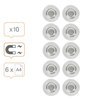 Glasbordmagneet Nobo extra sterk 32mm 10 stuks foto