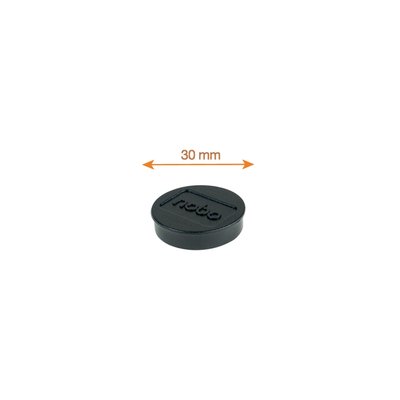 Aimant Nobo 30mm noir 4 pièces