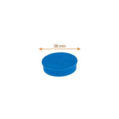 Aimant Nobo 38mm bleu 4 pièces